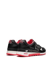 schwarze Leder Sportschuhe von New Balance