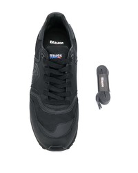 schwarze Leder Sportschuhe von Blauer