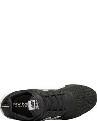 schwarze Leder Sportschuhe von New Balance