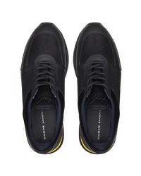 schwarze Leder Sportschuhe von Giuseppe Zanotti