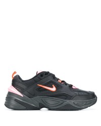 schwarze Leder Sportschuhe von Nike