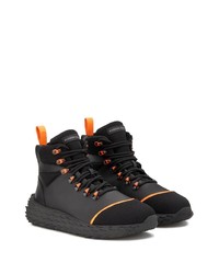 schwarze Leder Sportschuhe von Giuseppe Zanotti