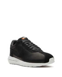 schwarze Leder Sportschuhe von Nike