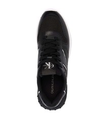 schwarze Leder Sportschuhe von Calvin Klein