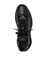 schwarze Leder Sportschuhe von Philipp Plein