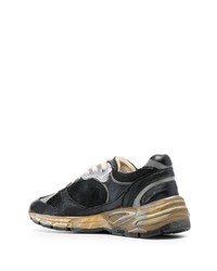 schwarze Leder Sportschuhe von Golden Goose