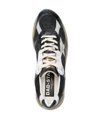 schwarze Leder Sportschuhe von Golden Goose