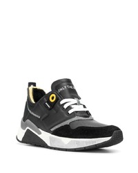 schwarze Leder Sportschuhe von Diesel