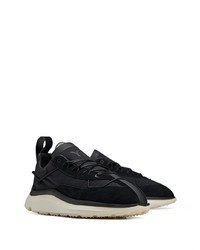 schwarze Leder Sportschuhe von Y-3