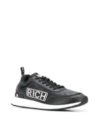 schwarze Leder Sportschuhe von John Richmond