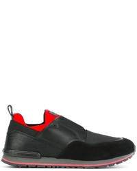 schwarze Leder Sportschuhe von Tod's