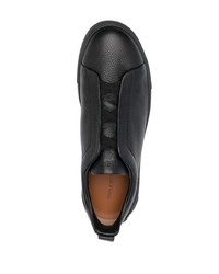 schwarze Leder Sportschuhe von Zegna