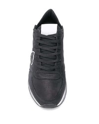 schwarze Leder Sportschuhe von Philippe Model