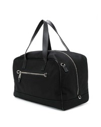 schwarze Leder Sporttasche von Moschino