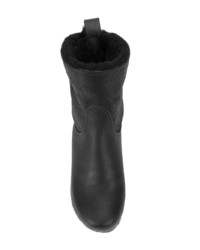 schwarze Leder Stiefeletten von No.6