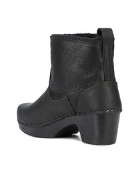 schwarze Leder Stiefeletten von No.6