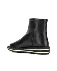 schwarze Leder Stiefeletten von Giuseppe Zanotti Design