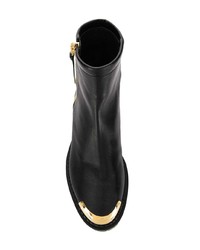 schwarze Leder Stiefeletten von Giuseppe Zanotti Design