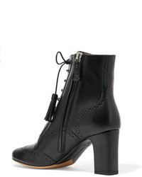 schwarze Leder Stiefeletten von Tabitha Simmons