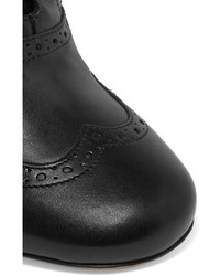 schwarze Leder Stiefeletten von Tabitha Simmons