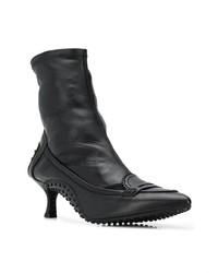 schwarze Leder Stiefeletten von Tod's