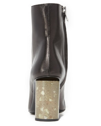 schwarze Leder Stiefeletten von Acne Studios