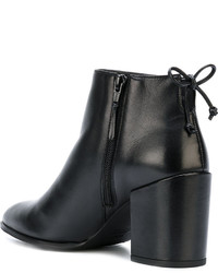 schwarze Leder Stiefeletten von Stuart Weitzman