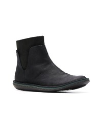 schwarze Leder Stiefeletten von Camper