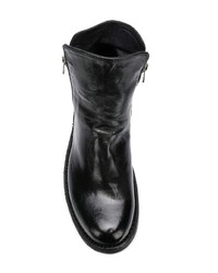 schwarze Leder Stiefeletten von Officine Creative