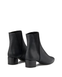 schwarze Leder Stiefeletten von Giuseppe Zanotti