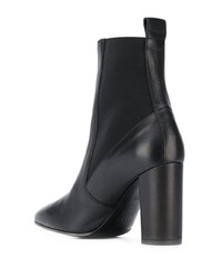 schwarze Leder Stiefeletten von MSGM