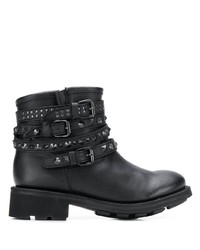 schwarze Leder Stiefeletten von Ash