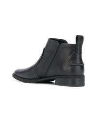 schwarze Leder Stiefeletten von UGG Australia