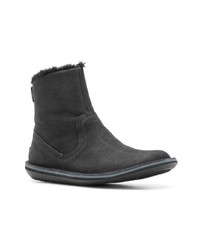 schwarze Leder Stiefeletten von Camper