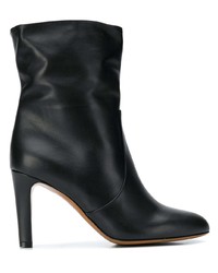 schwarze Leder Stiefeletten von Bally