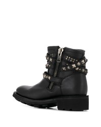 schwarze Leder Stiefeletten von Ash