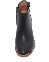 schwarze Leder Stiefeletten von Madewell