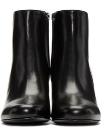 schwarze Leder Stiefeletten von Saint Laurent