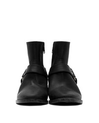 schwarze Leder Stiefeletten von Golden Goose