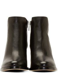 schwarze Leder Stiefeletten von Jimmy Choo