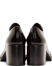 schwarze Leder Stiefeletten von Acne Studios