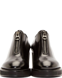 schwarze Leder Stiefeletten von Acne Studios