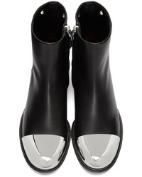 schwarze Leder Stiefeletten von Proenza Schouler