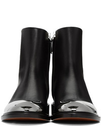 schwarze Leder Stiefeletten von Proenza Schouler