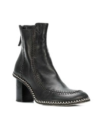 schwarze Leder Stiefeletten von JW Anderson