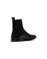 schwarze Leder Stiefeletten von Rick Owens