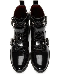 schwarze Leder Stiefeletten von Marc Jacobs