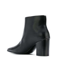 schwarze Leder Stiefeletten von Stella McCartney