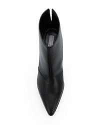 schwarze Leder Stiefeletten von Stella McCartney