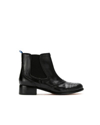 schwarze Leder Stiefeletten von Blue Bird Shoes